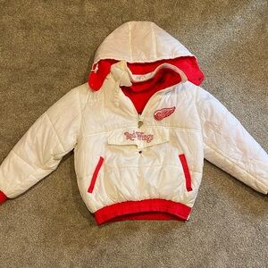 Vintage Red Wings Reversible Puffer Jacket